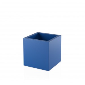 Niebieska Kwadratowa Donica z Polietylenu - Pixel Pot