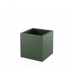 Zielona Kwadratowa Donica z Polietylenu - Pixel Pot