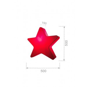Czerwona Gwiazda Podświetlana - Starlight