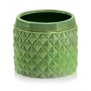 Mała Zielona Osłonka Ceramiczna Vintage