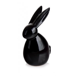 Czarna Figurka Królik z Uszami - kolekcja Easter