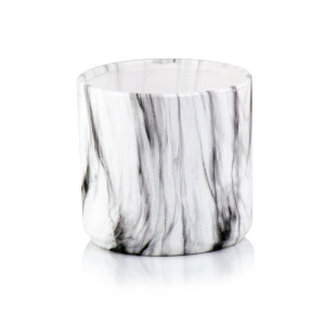 Cylindryczna Osłonka Ceramiczna - Marble White