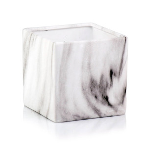 Kwadratowa Osłonka Ceramiczna - Marble White